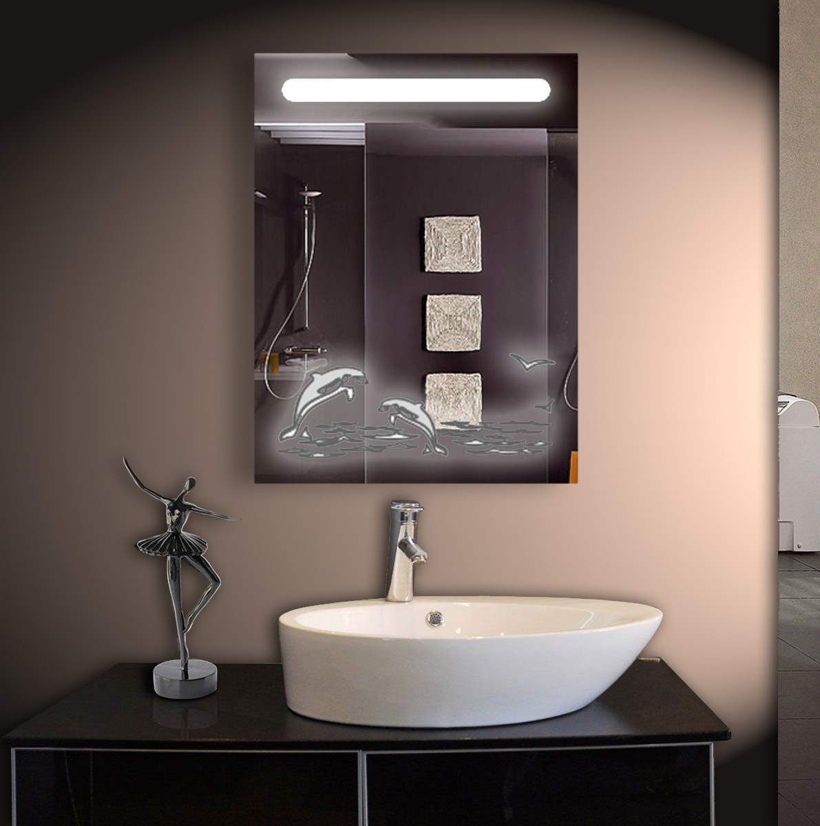 LED дзеркало ver-3051 600х800, дзеркало з підсвіткою