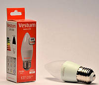 Лампа LED C37 6W 4100K 220V E27 Vestum