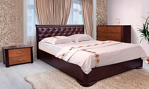 Ліжко Мілена з підйомним механізмом, м'яка спинка ромби фабрика Олімп, фото 2