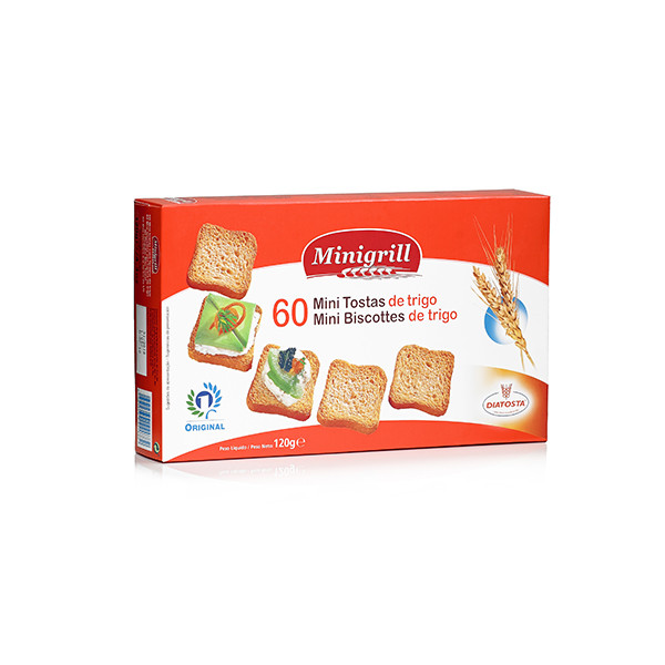 Тости Minigrill 120г пшеничні