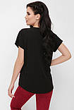 Жіноча футболка чорна "Air" FB-1614D1 розміри 42-56, фото 2