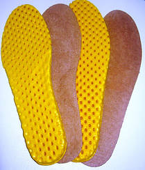 Спортивні устілки Eva (Ева) + тканина (жовті)