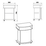 Тумба ТВ Карат-2 (Компаніт) 600х439х795мм, фото 8