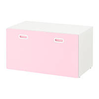 Скамья / комод IKEA STUVA / FRITIDS с местом для хранения игрушек 90x50x50 см розовая 992.621.92