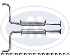 Резонатор до ВАЗ 2110 2006 р. в., 8 кл. Євро-2, закатаний важкий