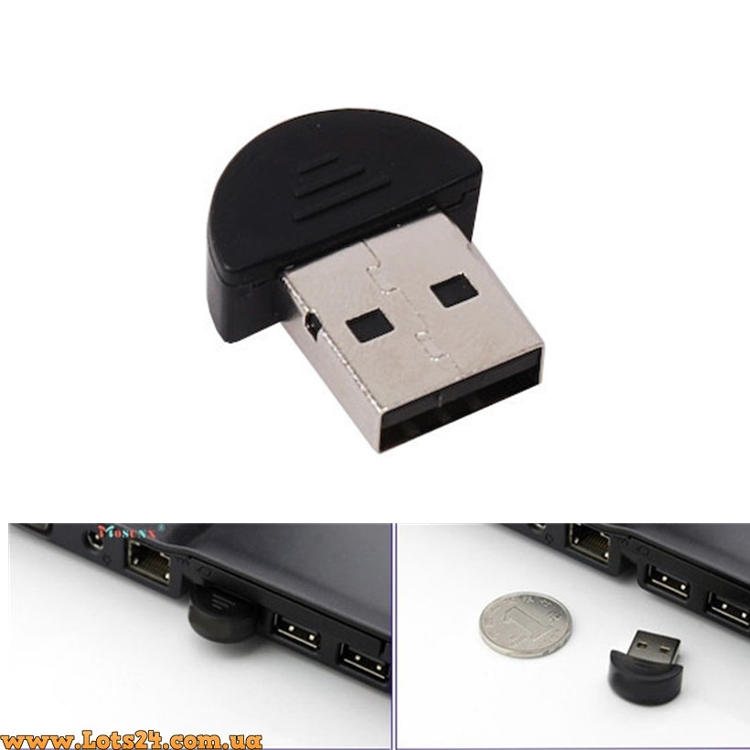 Bluetooth USB адаптер бездротовий блютуз adapter для комп'ютера та на сканер Alm327