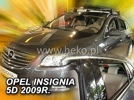 Дефлектори вікон (вітровики) OPEL INSIGNIA 09-17Combi(HEKO)