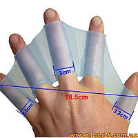 Силиконовые перепонки для плавания ласты для рук плавники лягушка перчатки для плавания L