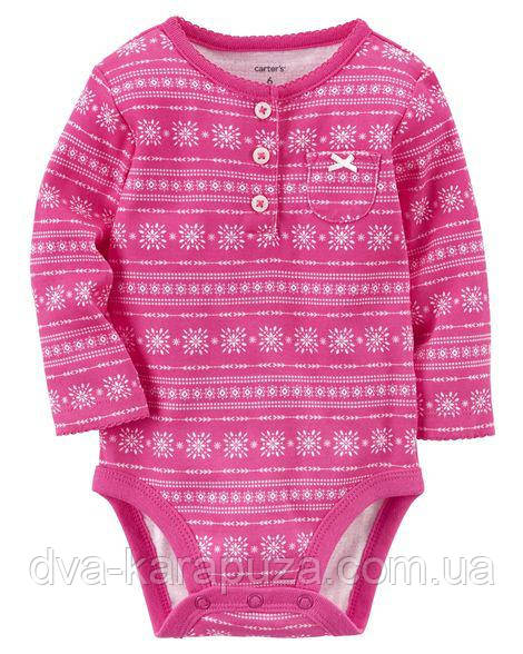 Гарний бодик із довгим рукавом Carters, 6 міс!, фото 1