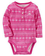 Гарний бодик із довгим рукавом Carters, 6 міс!