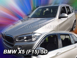 Дефлектори вікон (вітровики) BMW X5 (F15) 5D 2011→(HEKO)