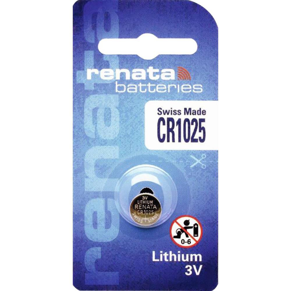 Дисковая батарейка RENATA CR1025 (30mAH) - фото 1 - id-p278808202