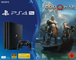 Ігрова приставка Sony PlayStation 4 Pro 1TB + гра God of War 4