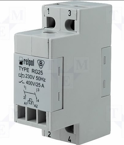 Реле RG25 до 25 А 2NO 110 В (пост.)