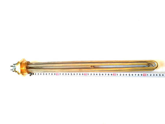 Блок тен прямий 12000W / 220/380V / різьба 2"(58мм) / Balcik (Туреччина) / Нержавіюча сталь, фото 1