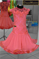 Платье для бальных танцев-бейсик - Sunglow - geo из тканей фирм «Chrisanne» и «DSI» (Великобритания)