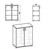 Комод 2Д ДСП (Компаніт) 804х448х986мм, фото 4