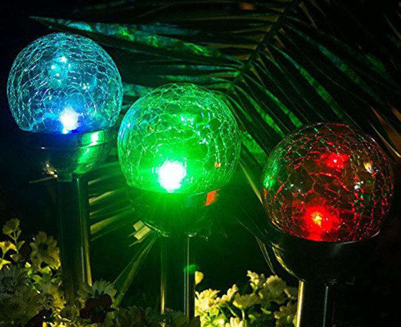 Газонний світильник на сонячній батареї Lemanso CAB76 RGB