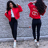 Жіноча стильна куртка-бомбер "Gucci" (3 кольори), фото 3