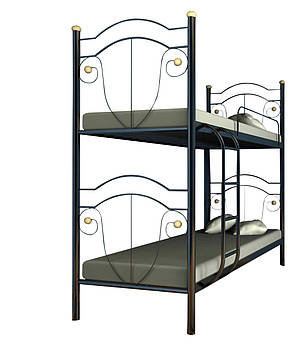 Двоярусне металеве ліжко Діана фабрика Метал дизайн, фото 2