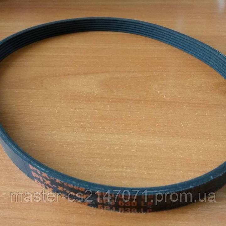 Ремень ручейковый 6PJ 630 Pix для бетономешалки, газонокосилки, мотоблока т. д