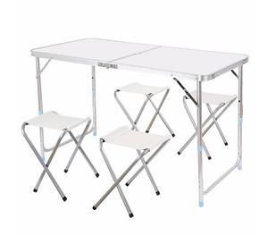 Набір Folding Table 120*60 cm White