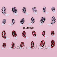 Наклейки для нігтів з блискітками BLE1017D