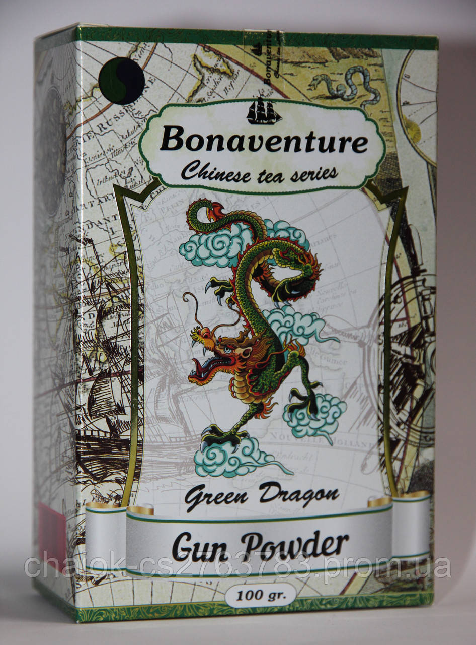 Чай зелений китайський Gun Powder Bonaventure "Green Dragon" 100 г.