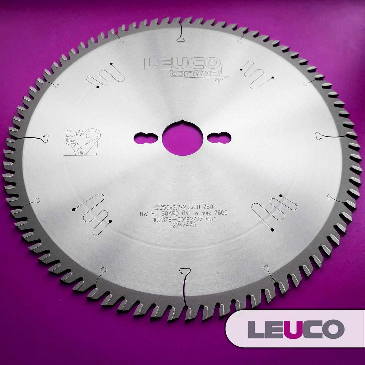250x3,2/2,2x30 Z=80 Пиляльний диск Leuco по ламінату, ДСП і МДФ для форматного розкрою