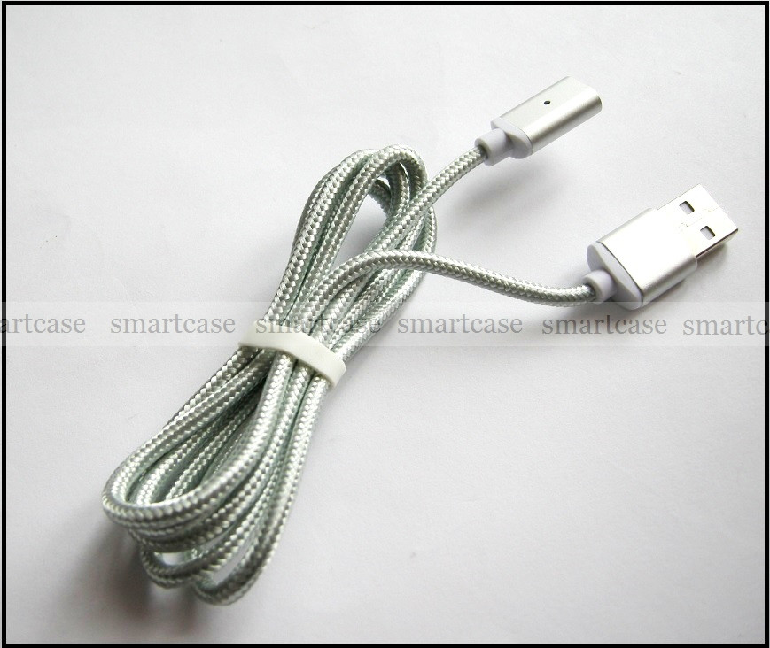 Магнитный кабель для зарядки и передачи данных 3 в 1 (Type C, Micro USB, Lightning Apple), индикация + нейлон - фото 6 - id-p694689935