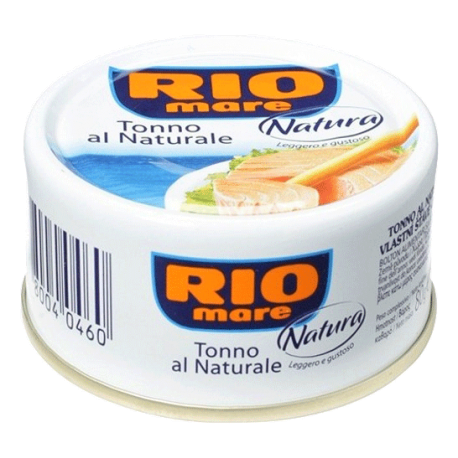 Тунець у власному соку Rio Mare Tonno Al Naturale, 80 гр
