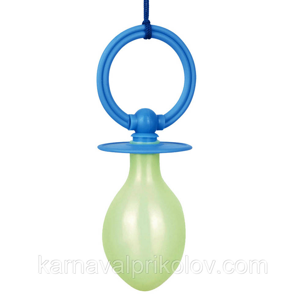 Соска Гігант зі звуком (блакитна)