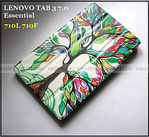 Кольоровий чохол-книжка для Lenovo Tab 3 7.0 Essential 710L 710F екошкіра PU, колір Life Tree (Живе дерево)