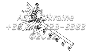 Випускний водогін у зборі 1640H-1303000