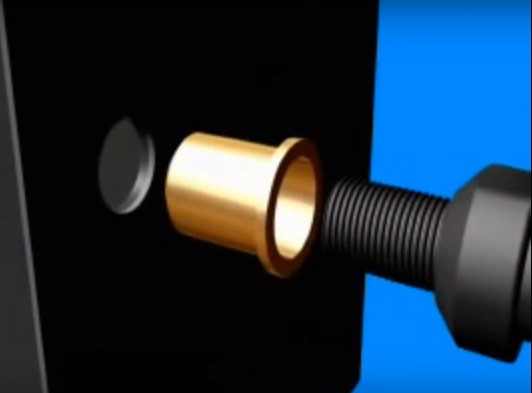 Гайка клепальная - установка 1 Гайка клепальная купити