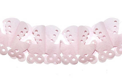  Гирлянда Колясочки 3 м цвета розовый, голубой микс 