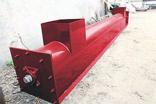 Шнековий транспортер в лотку (жолобі) 150 мм, 3 м., фото 2