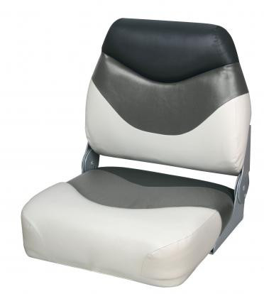 Сидіння для катери, човни, яхти Premium Folding Seat сіро-чорно-біле