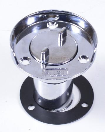 Горловина хромована з кришкою, фото 1
