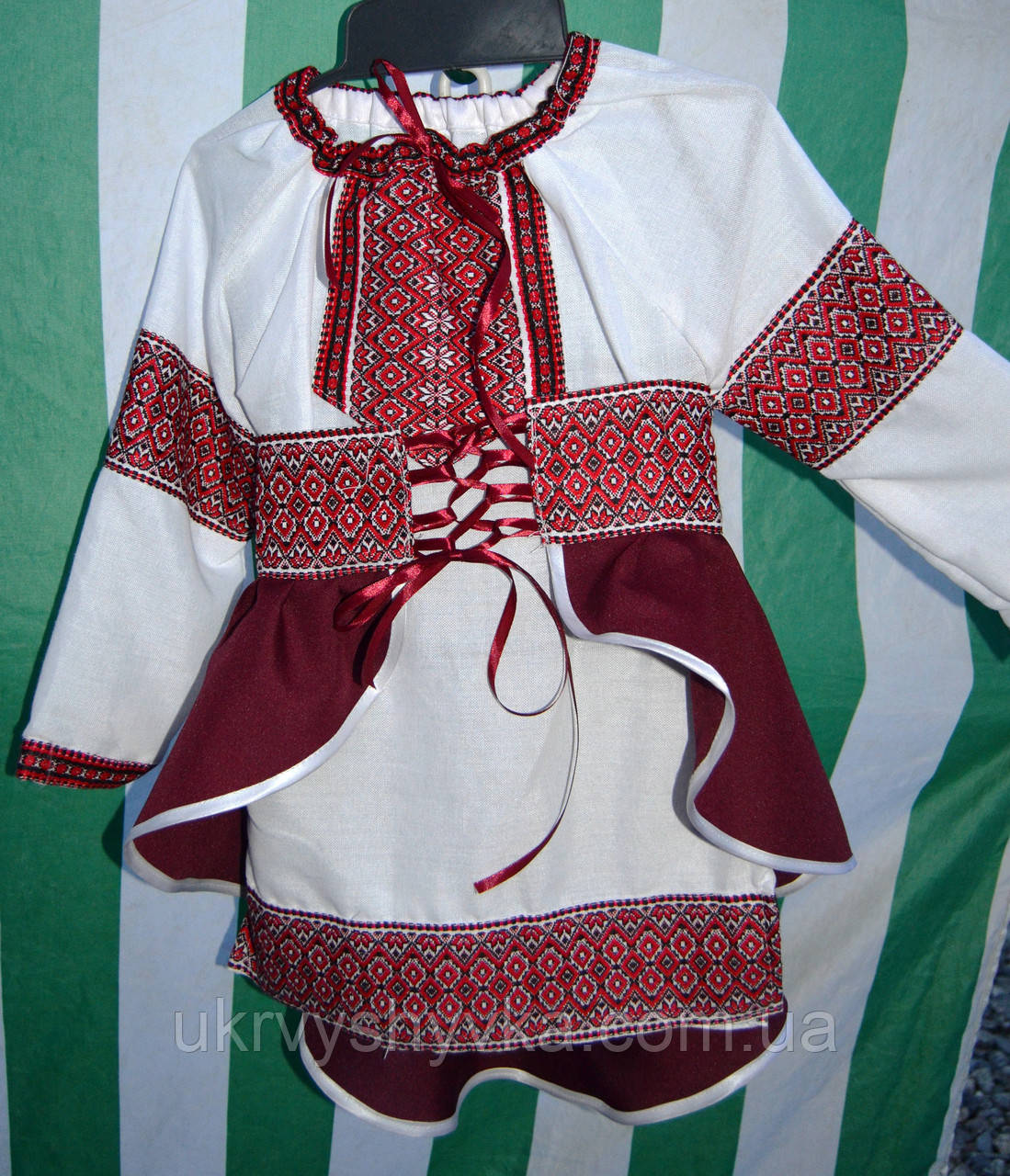 Костюм дитячий "Соломія" бордовий