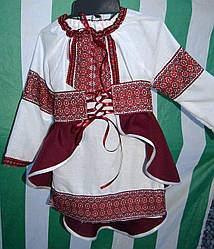 Костюм дитячий "Соломія" бордовий