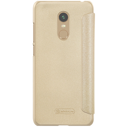 Nillkin Xiaomi Redmi 5 Plus/NOTE 5 - Sparkle Leather Case Gold Чохол Книжка