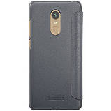 Nillkin Xiaomi Redmi 5 Plus/NOTE 5 - Sparkle Leather Case Grey Чохол Книжка, фото 4