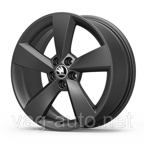 Диск легкосплавний 7J x 17" CAMELOT чорний для Skoda Rapid, Fabia III