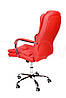 Крісло офісне комп'ютерне Maxi Just sit. Колір червоний, фото 6