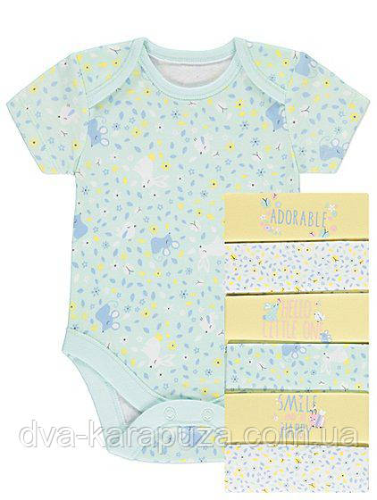 Гарні боді з коротким рукавом George 18-24 міс, поштучно!, фото 1