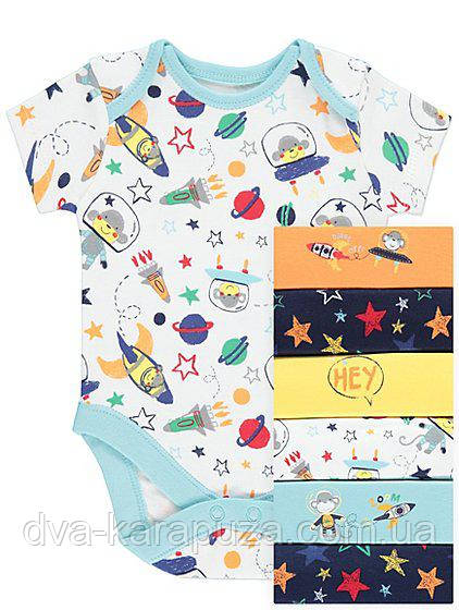 Гарні боді з коротким рукавом George 9-12 міс, поштучно!, фото 1