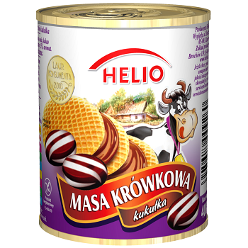 Сгущенное молоко со вкусом конфет кукушка Helio Masa krowkowa 400г Польша - фото 2 - id-p695044634