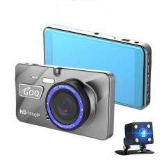 Автомобільний відеореєстратор DVR A10 4" Full HD з виносною камерою заднього виду, фото 1