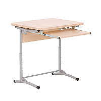 Парта для школяра E-172/1 A (SL) одномісна з висувною полицею каркас alu (ТМ Новий Стиль)